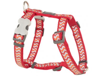 Red Dingo postroj reflexní – Ziggy Red – 20 mm x 45-66 cm