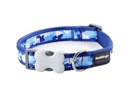 Obojek Red Dingo 12 mm x 20-32 cm - Camouflage Navy