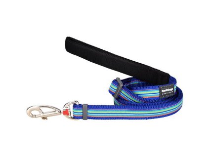 Red Dingo vodítko – Horizontal Stripes Navy – 15 mm x 1,8 m