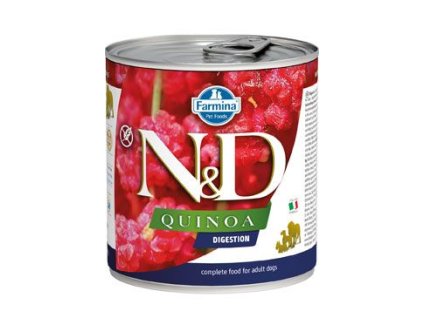 N&D DOG QUINOA Adult Digestion Lamb & Fennel 285g 1+1 zdarma