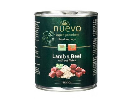 Nuevo pes Senior Jehněčí s ovesnými vl. konz. 800g