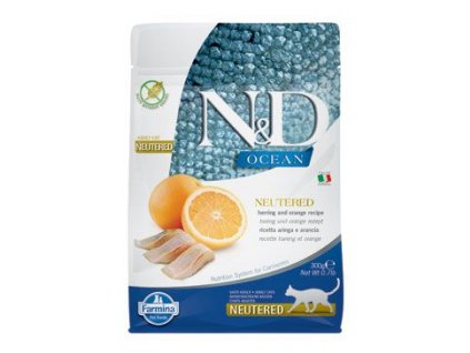 N&D OCEAN CAT NEUTERED Adult Herring & Orange 300g