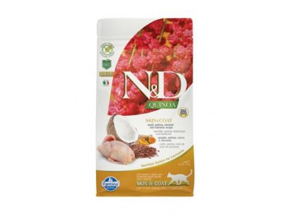 N&D Quinoa CAT Skin & Coat Quail & Coconut 1,5kg