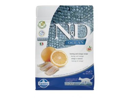 N&D OCEAN CAT Adult Herring & Orange 300g