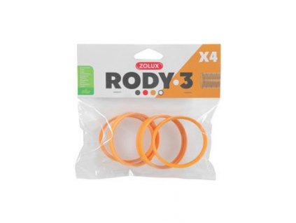 Komponenty Rody 3-spojovací kroužek žlutý 4ks Zolux