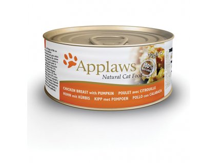 Applaws konzerva Cat Kuřecí prsa s dýní 70g