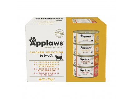 Applaws konzerva Cat Multipack Kuřecí 12x70g