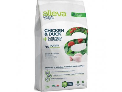 ALLEVA HOLISTIC Dog Dry Puppy/Junior Chicken Medium 2kg