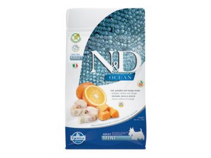 N&D OCEAN DOG Adult Mini Codfish&Pumpkin&Orange 800g