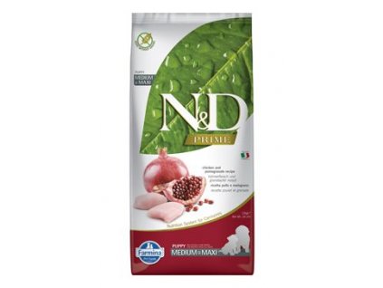 N&D PRIME DOG Puppy M/L Chicken & Pomegranate 12kg