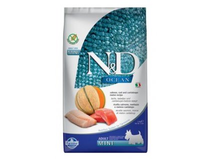 N&D OCEAN DOG Adult Mini Salmon & Cod & Melon 800g