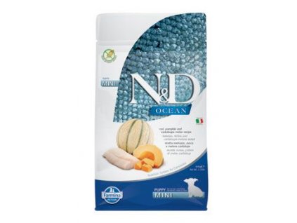 N&D OCEAN DOG Puppy Mini Codfish & Pumpkin &Melon 800g