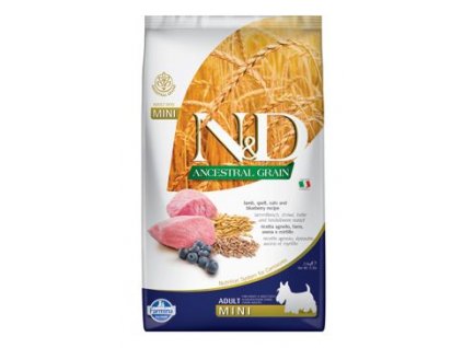 N&D LG DOG Adult Mini Lamb & Blueberry 2,5kg