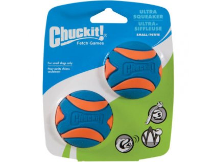 Míček Ultra Squeaker Ball Small 5 cm - 2 na kartě