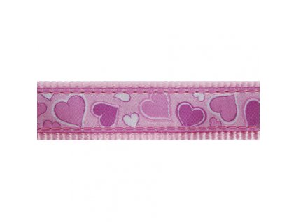 Red Dingo vodítko přepínací – Breezy Love Pink – 12 mm x 2 m