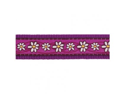 Red Dingo vodítko přepínací – Daisy Chain Purple – 12 mm x 2 m