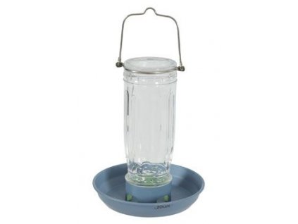 Krmítko venkovní GLASS sklo modrá Zolux