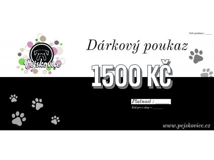 Dárkovy eshop 1500