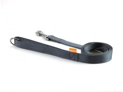 Aminela popruhové vodítko 25mm/140cm šedé SLEVA 20% VÝPRODEJ