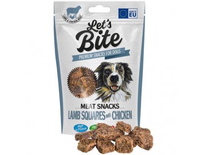 Brit DOG Let’s Bite Meat Snacks Lamb Squares with Chicken 80 g