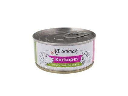All Animals kočkopes konz. Steak z hovězího jazyka100g