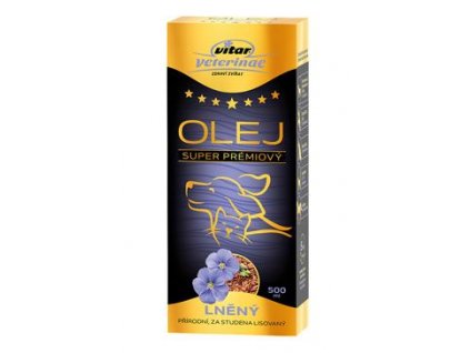 VITAR Veterinae Lněný olej 500ml