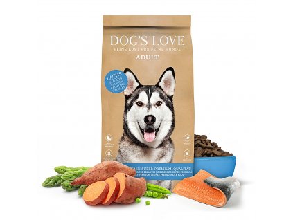 Dog's Love granule Losos Adult 12kg