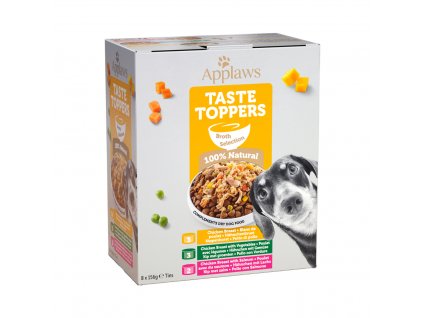 Applaws konzerva Dog Taste Toppers Broth Multipack 8x156g