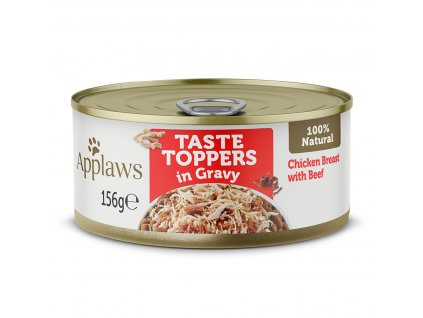 Applaws konzerva Dog Taste Toppers Gravy Kuře s hovězím 156g