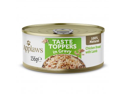 Applaws konzerva Dog Taste Toppers Gravy Kuře s jehněčím 156g