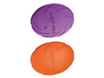 Hračka pes Létající talíř MINI Mix barev 15cm TR