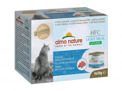 Almo Nature HFC Natural Light Meal Cat Megapack atlantský tuňák 4x50g