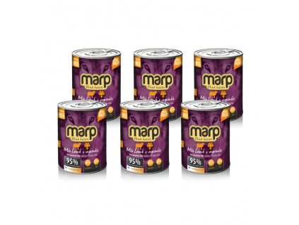 Marp Mix konzerva pro psy jehně+zelenina 6x400g
