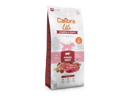 Calibra Dog Life Starter&Puppy Fresh Beef 12kg