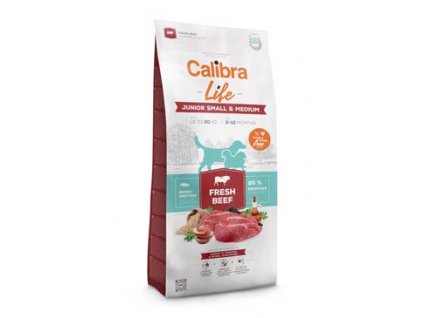 Calibra Dog Life Junior Small&Medium Fresh Beef 12kg