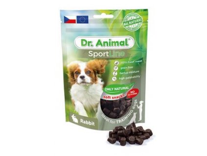 Pochoutka Dr. Animal Sportline králík 100g