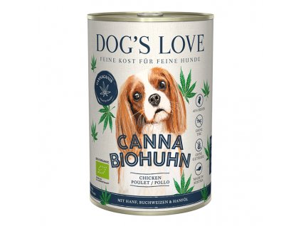 Dog's Love konzerva Canna Bio Kuře Adult 400g