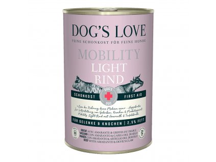 Dog's Love konzerva DOC Light Mobility hovězí 400g