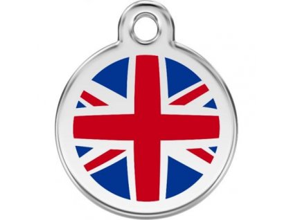 Známka Red Dingo - UK vlajka - Modrá velikost známky M - 30 mm