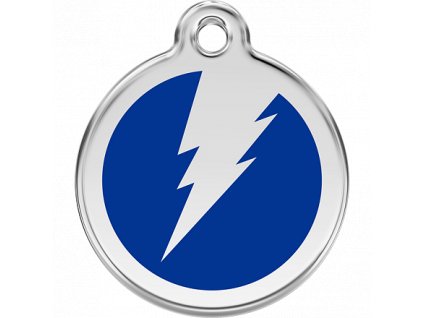 Red Dingo známka – Flash Navy – Blesk modrý velikost známky M - 30 mm