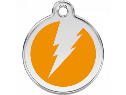 Red Dingo známka – Flash Orange – Blesk oranžový velikost známky S - 20 mm
