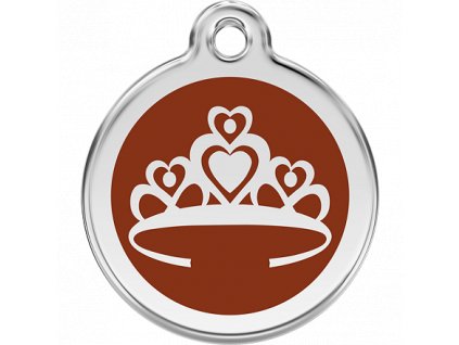 Red Dingo známka – Crown Brown – Korunka hnědá velikost známky S - 20 mm