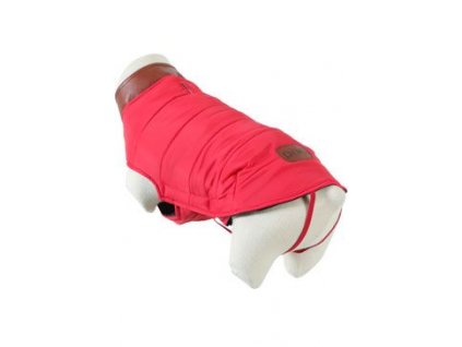 Obleček prošívaná bunda pro psy LONDON červená 55cm Zo