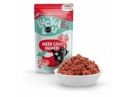 Lucky Lou Lifestage Adult s drůbežím masem a tuňákem 125 g