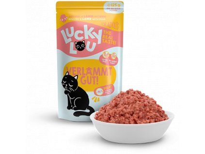 Lucky Lou Lifestage Adult s drůbežím a jehněčím masem 125 g