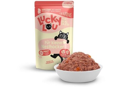 Lucky Lou Lifestage Kitten s drůbežím masem 125 g