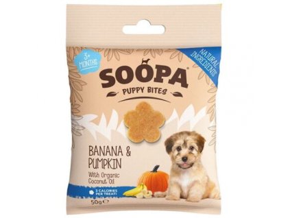 Soopa Healthy Bites Puppy s banánem a dýní 50 g