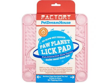 PetDreamHouse lízací podložka Paw Planet Lick Pad – světle růžová