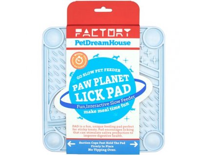 PetDreamHouse lízací podložka Paw Planet Lick Pad – světle modrá