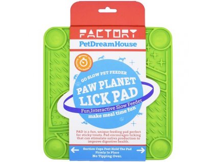 PetDreamHouse lízací podložka Paw Planet Lick Pad – zelená